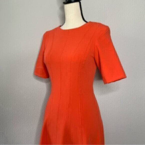 NWT Banana Republic Orange Panel Fit & Flat Sheath Office Dress - Picture 8 of 11
